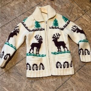Vintage Cowachin Handknit Sweater